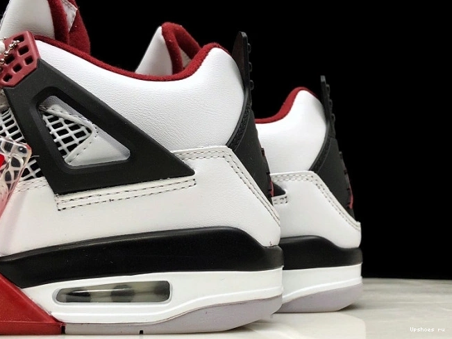Fire 308497-160 Black White Red Men Air Jordan 4 0519